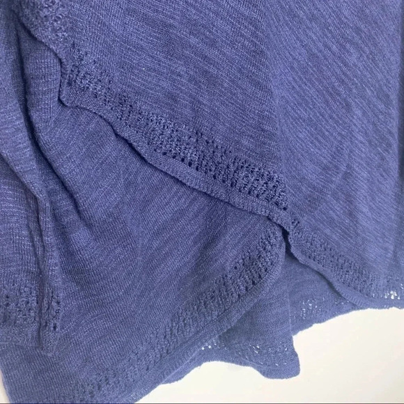 Moth Navy Crossover Sweater Size Medium - Picture 3 of 7